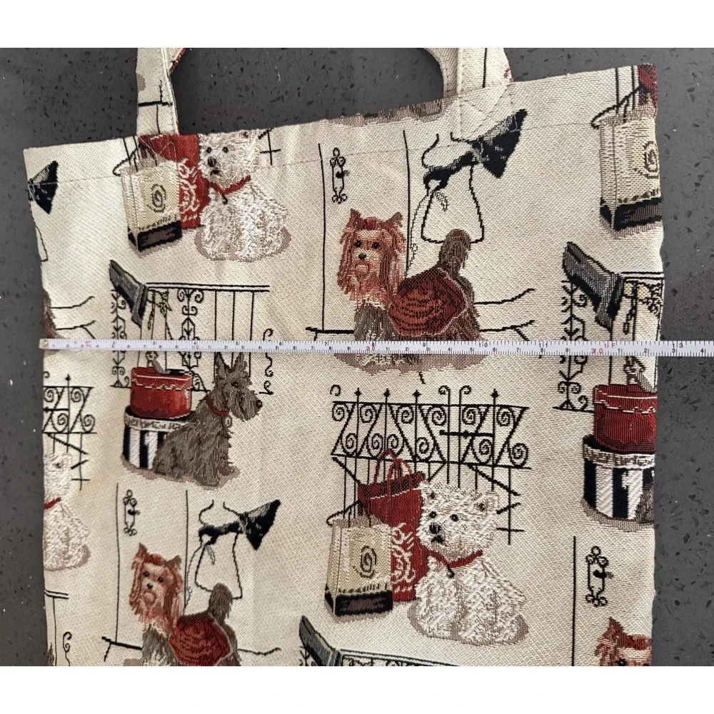 Yorkie Dog Tapestry Tote Bag Shopping Canvas